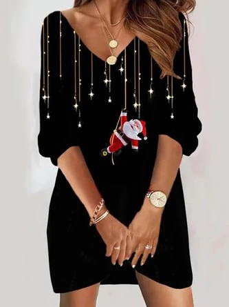 Plus Size Loose Casual Christmas Dress 1 Plus Size Loose Casual Christmas Dress