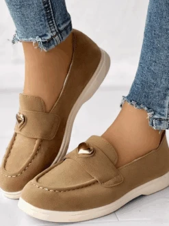Faux Suede Casual Plain All Season Shallow Shoes 33 Faux Suede Casual Plain All Season Shallow Shoes -Zolucky Sales Store ba1722acf022f114c3facd61131dbc0d