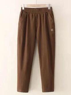 Casual Plain Tight Pants -Zolucky Sales Store ba632ab8bd8915820a246295bd1a7a76