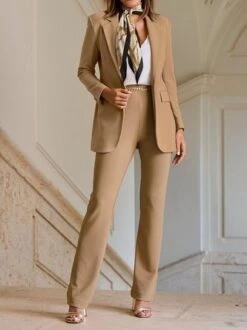 Daily Casual Plain Zipper Commuting Fashion H-Line Long Straight Pants 32 Daily Casual Plain Zipper Commuting Fashion H-Line Long Straight Pants -Zolucky Sales Store bb91f2cc207e5ec240447e6658db7d43