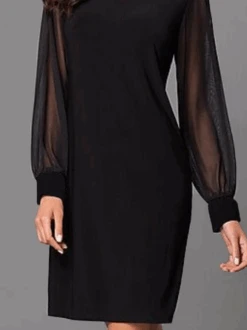 Party Long Sleeve Crew Neck Dress -Zolucky Sales Store bbd3f5b0375bb271a15a9565b6036b50