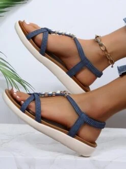 Pearl Beaded Thin Strap Cross Bohemian Casual Sandals 24 Pearl Beaded Thin Strap Cross Bohemian Casual Sandals -Zolucky Sales Store bc28f5d9589e392f0ef3d8ce2853667a