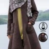 Pocket Stitching Woolen Casual Loose Coat