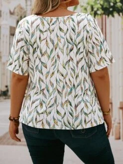 Plus Size Jersey Loose Lace-Up Casual Shirt -Zolucky Sales Store bf119e538cc839d73098166aa250c2a5