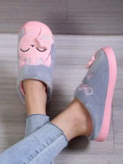 Casual Cartoon Cat Letters Embroidery Warmth Fluffy Slippers 21 Casual Cartoon Cat Letters Embroidery Warmth Fluffy Slippers -Zolucky Sales Store bf48031a984a3df3225d20d1983357e9
