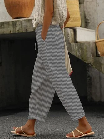 Striped Loose Casual Pants 1 Striped Loose Casual Pants