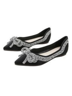 Sparkling Rhinestone Bowknot Fashion Flat Shallow Shoes 21 Sparkling Rhinestone Bowknot Fashion Flat Shallow Shoes -Zolucky Sales Store c10c0b82476e1b122d1faab7a72e2e49
