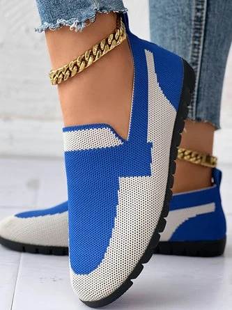 Contrast Stitching Casual All Season Mesh Fabric Shallow Shoes 14 Contrast Stitching Casual All Season Mesh Fabric Shallow Shoes - Image 14