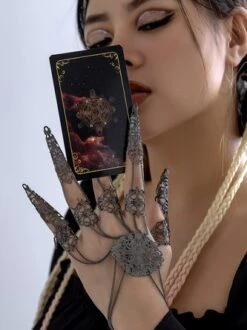 Halloween Gothic Style Tapered Tassel Nail Bracelet -Zolucky Sales Store c284569c21201433ea2ab2486f976910