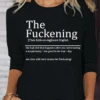 Women's Funny Sarcastic The Fuckening Sarcastic Definition Good Day Then Text Letters Casual Shirt