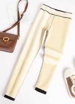 Casual Fleece Lined Leggings Pants High Waist Athletic Pants Tummy Control Stretch Workout Yoga Leggings -Zolucky Sales Store c37507590014810bdae4ddd5f87ae410