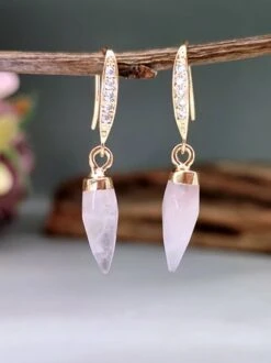 Natural Stone Rhinestone Elegant Dangle Earrings -Zolucky Sales Store c3764a41a9464e398bc5a65512d56514 1689150924409