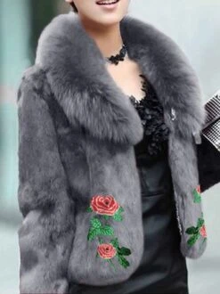 Floral Casual Leather & Faux Leather