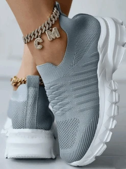 Sports Plain Mesh Fabric Casual Shoes -Zolucky Sales Store c590d232f22024542f2a0ac892c5106e