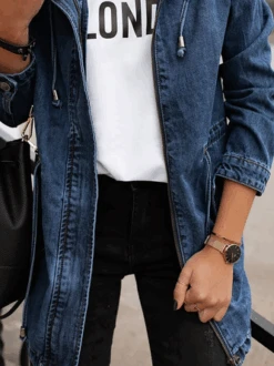 Women Casual Winter Solid Daily Long Sleeve Denim Jacket 5 Women Casual Winter Solid Daily Long Sleeve Denim Jacket -Zolucky Sales Store c6359697ceb03161e066ce82821a1b0c