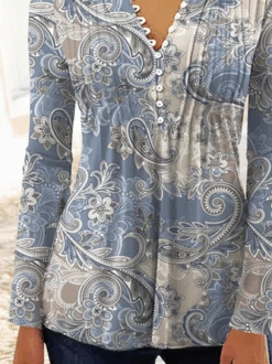 Ethnic Printed Jersey Casual Long Sleeve TUNIC Top 6 Ethnic Printed Jersey Casual Long Sleeve TUNIC Top -Zolucky Sales Store c7330d143265b4a8e0e45f9a830bb09c