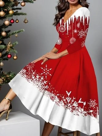 Loose V Neck Casual Dress 1 Loose V Neck Casual Dress