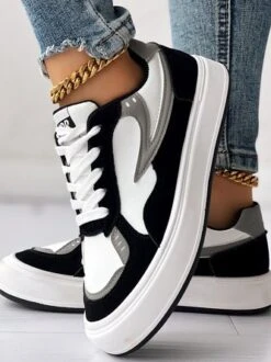 Pu All Season Casual Contrast Stitching Skate Shoes 15 Pu All Season Casual Contrast Stitching Skate Shoes -Zolucky Sales Store c8392943d8edf561ec130a9b6c2d84d6