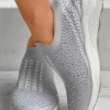 All Season Mesh Fabric Plain Sports Flyknit Sneakers