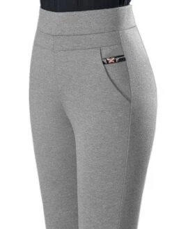 Tight Random Print Sports Legging Casual Slim Fit Pants With Pockets