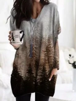 Cotton Casual Knitting Dress