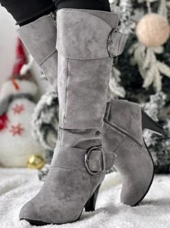 Casual Autumn Plain Faux Suede Chelsea Boots -Zolucky Sales Store cbb72f72148ba05a2a0df2d21ff615b4