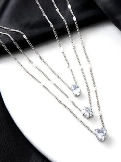 Multi Layer Pentagram Love Water Drop Pendant Necklace -Zolucky Sales Store cbbc6cd70b432fff882dba07232b7247