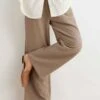 Polyester Cotton Plain Casual Casual Pants