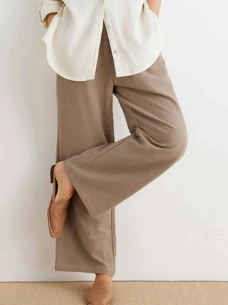 Polyester Cotton Plain Casual Casual Pants 1 Polyester Cotton Plain Casual Casual Pants