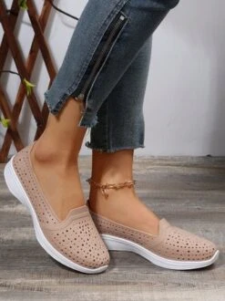 Women Hollow Out Waterproof Slip On Shoes -Zolucky Sales Store cdb91279ca76aa41d49a8e8705f8a7dc