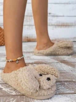 Casual Cartoon Dog Fluffy Toe-covered Slippers -Zolucky Sales Store ce4aa2a7eaac3302803957026a30dd11