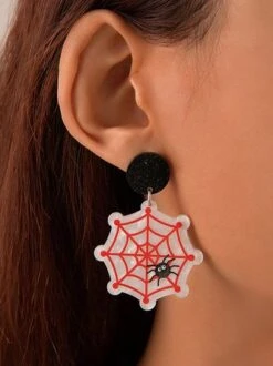 Halloween Cartoon Pumpkin Cat Acrylic Dangle Earrings -Zolucky Sales Store ceb7708bbd2cef0eff1e129fa1031202