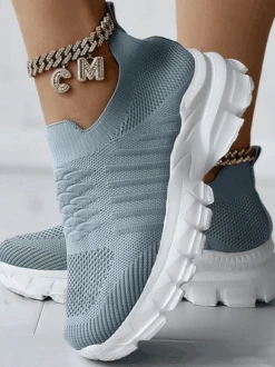 Sports Plain Mesh Fabric Casual Shoes -Zolucky Sales Store cf121dcd64db0a1b16640be513ba8bf1