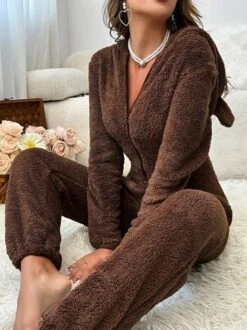 Casual Fluff/Granular Fleece Fabric Two-Piece Set 5 Casual Fluff/Granular Fleece Fabric Two-Piece Set -Zolucky Sales Store cf479408e5e5d345c87d930693cb0fae