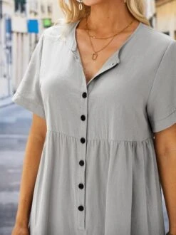 Zolucky Women Casual Jumpsuits Solid Short Sleeve Beach Holiday Romper -Zolucky Sales Store cfbf4af3e9453503cfd138d6df2ae1f8