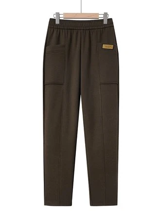 Casual Plain Woolen Pants 4 Casual Plain Woolen Pants - Image 4