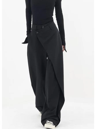 Street Loose Irregular Tailored Pants 1 Street Loose Irregular Tailored Pants
