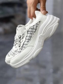 Women's Casual Color Block Paneled Shockproof Chunky Sneakers -Zolucky Sales Store d205941cd869025b1560cd89a6683b7f