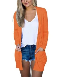 Jersey Loose Pocket Stitching Plain H-Line Casual Long Sleeve Kimono -Zolucky Sales Store d27d00353355fb4d82a4e7d42bec6f47