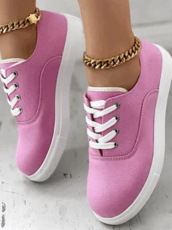 Casual All Season Plain Christmas Canvas Shoes -Zolucky Sales Store d349630b022e5397b4b920ff987dbd7e