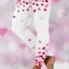 Heart/Cordate Casual Tight Leggings