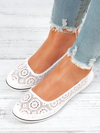 Comfortable Non-slip Hollow Lace Breathable Wedge Shoes 4 Comfortable Non-slip Hollow Lace Breathable Wedge Shoes - Image 4