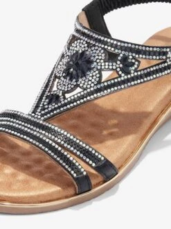 Floral Rhinestone Cutout Wedge Sandals -Zolucky Sales Store d7898aefa965c4b17f3d9c0222b8c93b