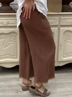 Casual Solid Pockets Pants -Zolucky Sales Store d7c998c38e4f1b1bb18d38cb3ba2ca25