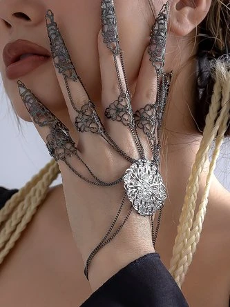 Halloween Gothic Style Tapered Tassel Nail Bracelet -Zolucky Sales Store d8659470b7c8b9e4958d4b0024f6c9f2