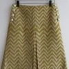 Yellow Vintage Casual Geometric Printed A-line Skirt
