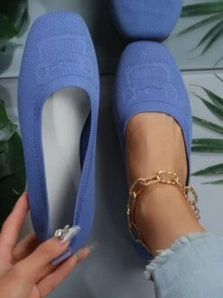 High-Elastic Mesh Fabric Square Toe Comfy Shallow Shoes -Zolucky Sales Store d9aed99b79d24dd49ebaa147911d5163 1697450416307
