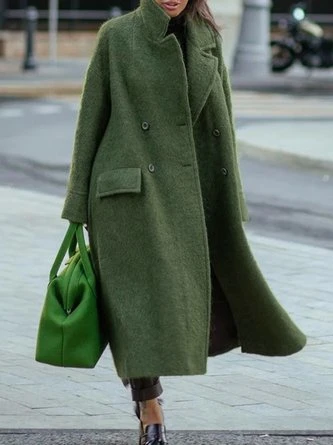 Women's Lapel Open Front Long Cardigane Casual Outwear 1 Women's Lapel Open Front Long Cardigane Casual Outwear