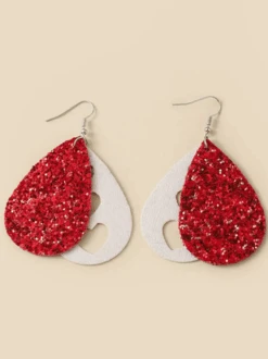 Heart Shaped Leather Earrings -Zolucky Sales Store d9bc5bc585a40911c17c27bf1da40831