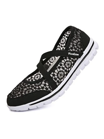Breathable Hollow Out Lace Panched Casual Slip-on Sneakers 13 Breathable Hollow Out Lace Panched Casual Slip-on Sneakers - Image 13